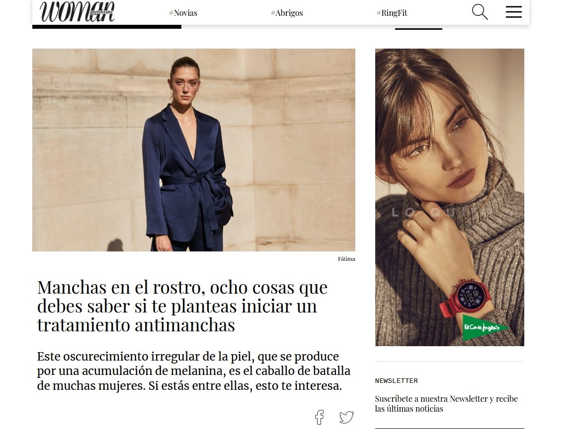 manchas en el rostro