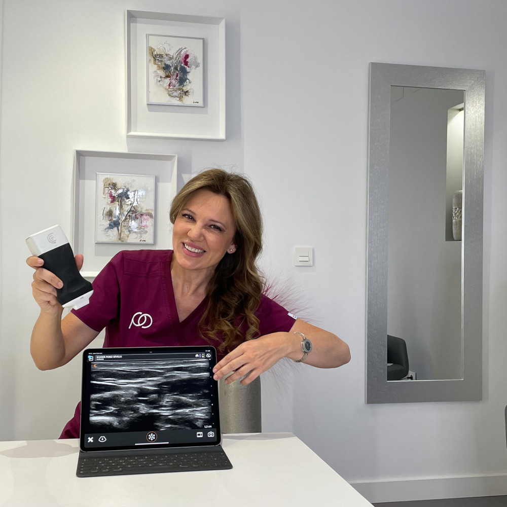 ecógrafo facial medicina estética dra pérez sevilla madrid