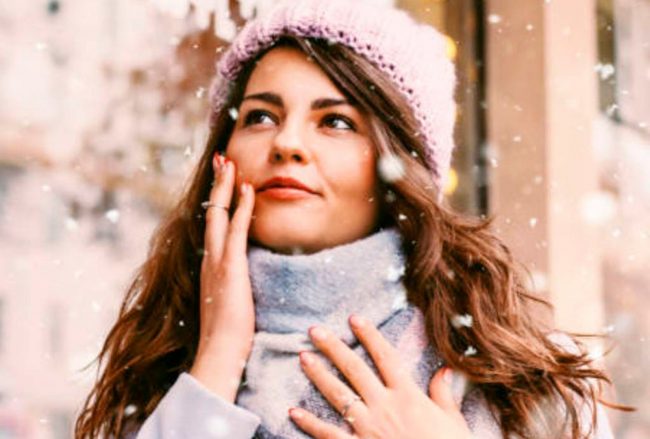 efectos de la piel facial sometida al frío