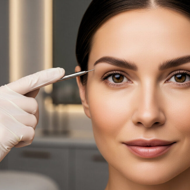 elevación de ceja directa