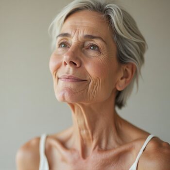 cuello flácido y arrugado